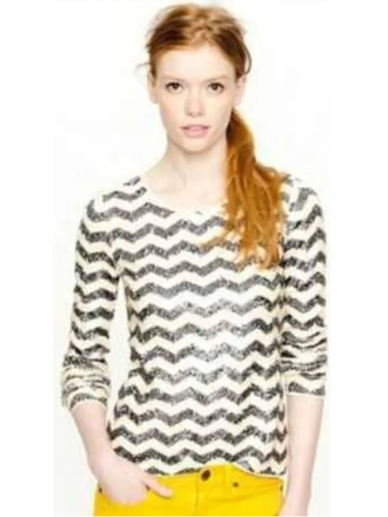 J. Crew Tops - J. Crew Sequin Chevron Top